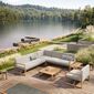 Trey Lounge Sofa Armlehne links inkl. Auflagen Dessin "Crystal"