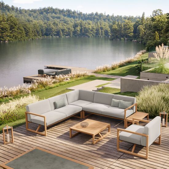 Trey Lounge Couchtisch 80 x 80 Teak