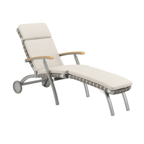 United States Deck Chair Silk mit Rädern und verlängerter Fußstütze