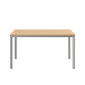 Portland Tisch Silk Aluminium 140 x 90 Tischplatte Teak