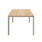 Portland Tisch Silk Aluminium 220 x 100 Tischplatte Teak
