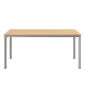 Portland Tisch Silk Aluminium 165 x 90 Tischplatte Teak