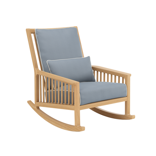 Newhaven Schaukelstuhl Set Indigo/Linum