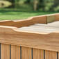 Kissentruhe Teak M hoch