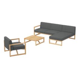 Trey Lounge Set Anthrazit 1