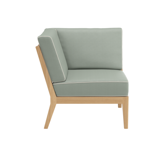 Valencia Lounge Eckelement inkl. Auflagen Dessin "Mineral/Keder Linum"