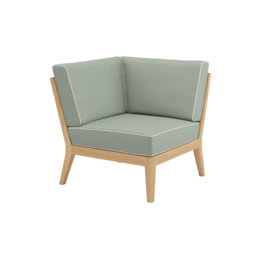 Valencia Lounge Eckelement inkl. Auflagen Dessin "Mineral/Keder Linum"