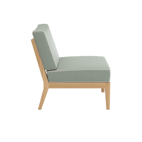 Valencia Lounge Element Mitte inkl. Auflage Dessin "Mineral/Keder Linum"