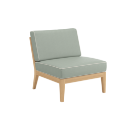 Valencia Lounge Element Mitte inkl. Auflage Dessin "Mineral/Keder Linum"