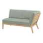 Valencia Lounge Chaiselongue links inkl. Auflagen Dessin "Mineral/Keder Linum"
