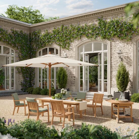 Cornwall Ausziehtisch Teak 165-220 x 90