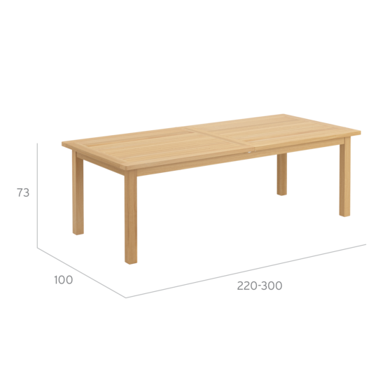 gartentisch-teak-massiv-cornwall-ausziehbar-tisch-rechteckig-220-300x100cm-exklusiv-abmessung_1