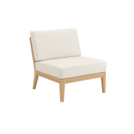 Valencia Lounge Element Mitte inkl. Auflage Dessin "Linum/Keder Pearl"