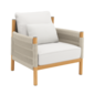Cavo Lounge Sessel Beige inkl. Auflage Dessin "Travertin"
