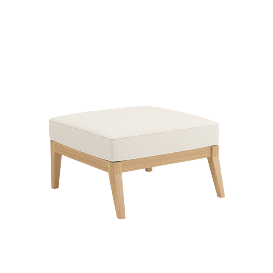 Valencia Lounge Element ohne Lehne inkl. Auflage Dessin "Linum/Keder Pearl"