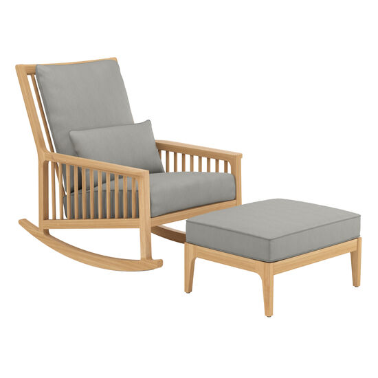 Newhaven Schaukelstuhl Set Stone/Taupe