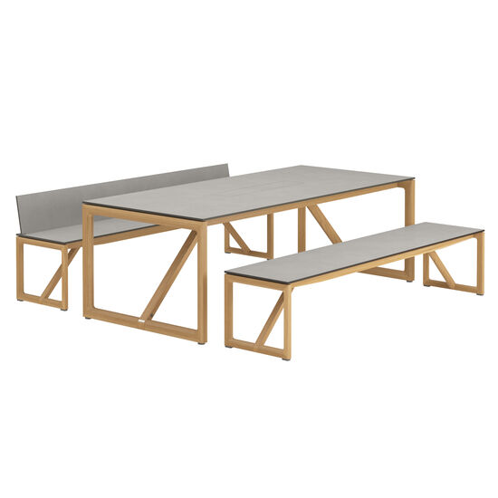 gartentisch-set-tisch-bank-lehne-lehnenlos-teak-kunstharz-trey-frontansicht
