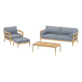 Newhaven Lounge Set Indigo/Linum