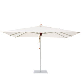 Calabria Sonnenschirm 2,50 x 3,50 m Set rechteckig, Elfenbein