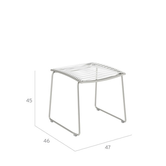 Pan Hocker für Stuhl Weiß
