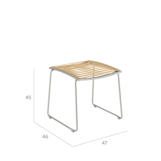Pan Hocker für Stuhl Braun