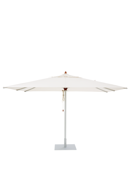 Calabria Sonnenschirm 2,50 x 3,50 m Set rechteckig, Elfenbein