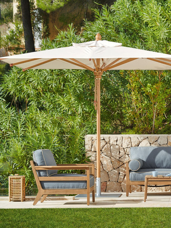 Newhaven Sessel inkl. Auflagen Indigo/Keder Linum