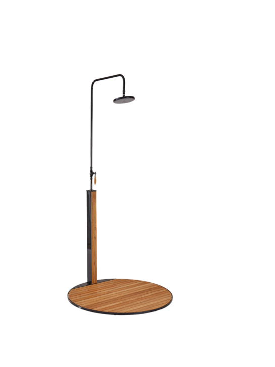 Fontenay Gartendusche mit Teakbodenplatte