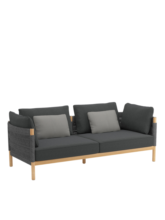 Cavo Lounge Sofa Anthrazit inkl. Auflagen Schiefer