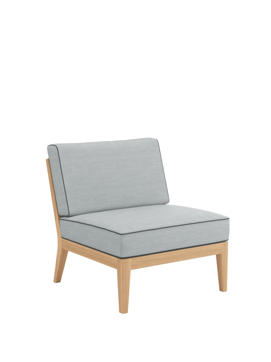 Valencia Lounge Element Mitte inkl. Auflagen River/Keder Baltic