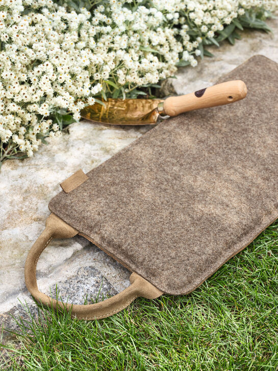 Kniekissen Rindsvelour und Wollwalk