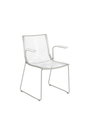 Pan Armlehnstuhl Weiß