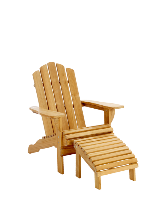 Adirondack Set Stuhl und Hocker