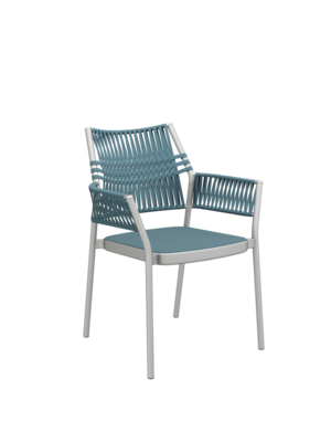 Temper Armlehnstuhl Petrol