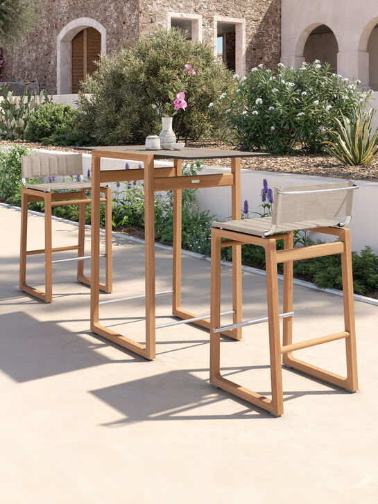 Benton Barhocker Steingrau fest