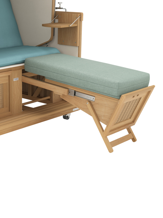 Hohes Fußkissen für Strandkorb Sinfonia