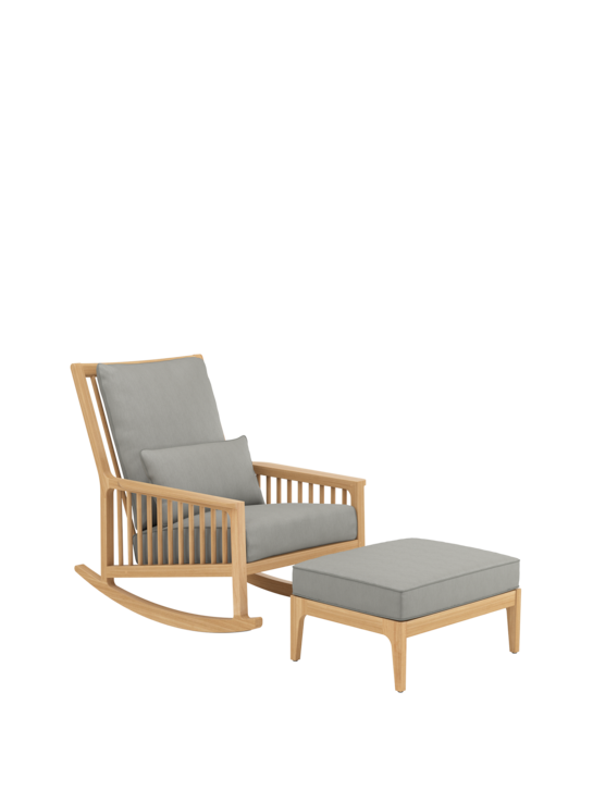 Newhaven Schaukelstuhl Set Stone/Taupe