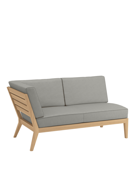 Valencia Lounge Chaiselongue rechts inkl. Auflagen Stone/Keder Taupe