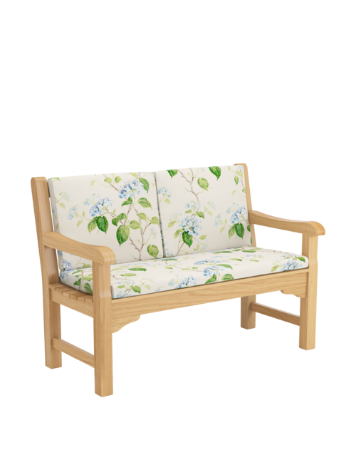 Rückenkissen Summerfield / Hestercombe Bank 120 / 125 Hortensia Blau, 2er-Set