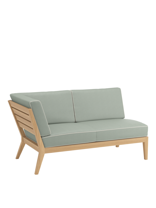 Valencia Lounge Chaiselongue rechts inkl. Auflagen Mineral/Keder Linum