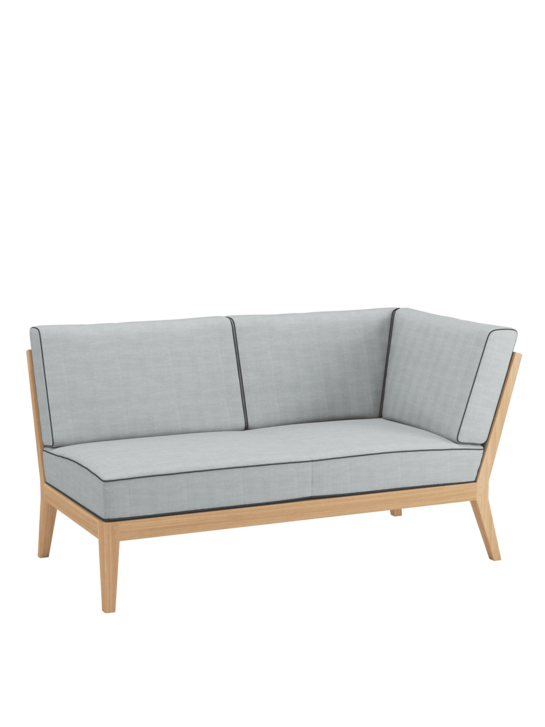 Valencia Lounge Chaiselongue links inkl. Auflagen River/Keder Baltic