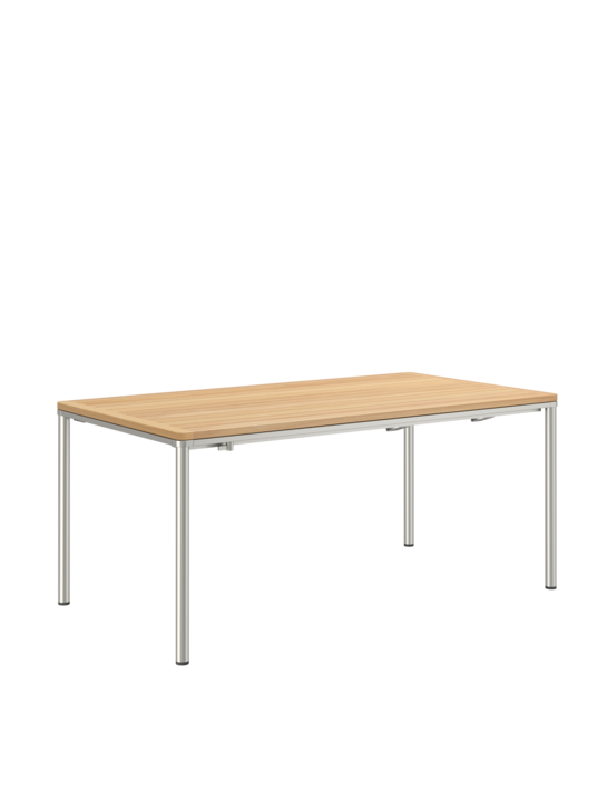 Portland Ausziehtisch Edelstahl 165-225 x 90 Tischplatte Teak