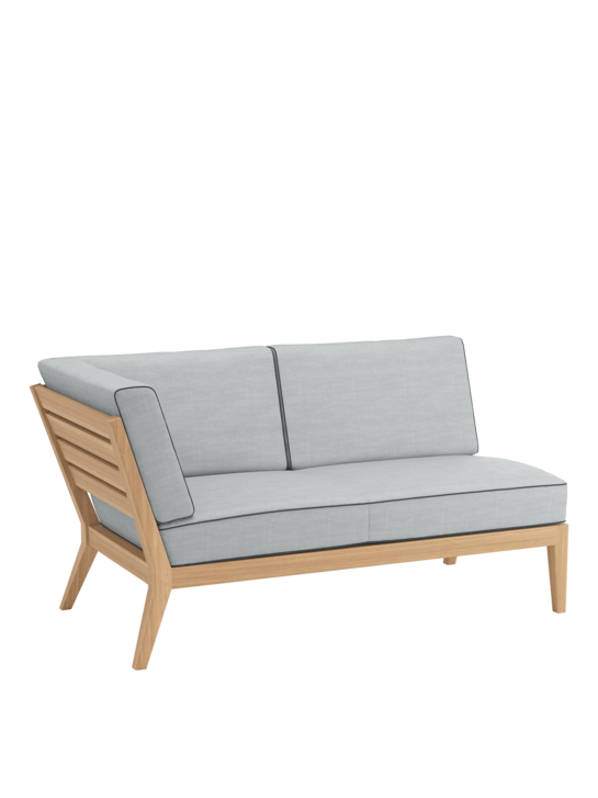 Valencia Lounge Chaiselongue rechts inkl. Auflagen River/Keder Baltic