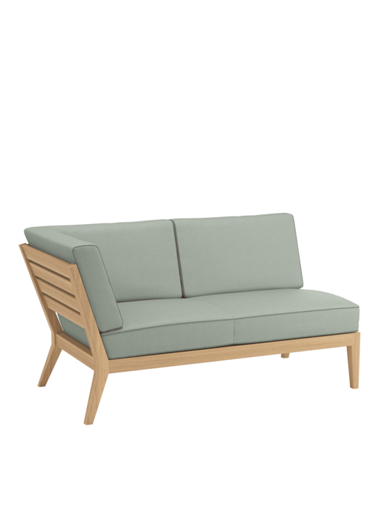 Valencia Lounge Chaiselongue rechts inkl. Auflagen Mineral/Keder Taupe