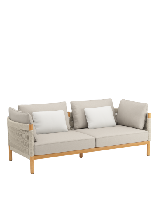 Cavo Lounge Sofa Beige inkl. Auflagen Nature