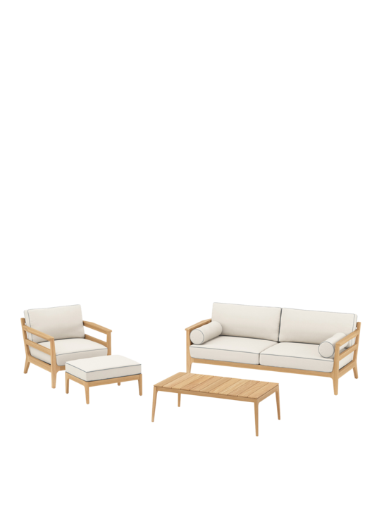 Newhaven Lounge Set Linum/Indigo