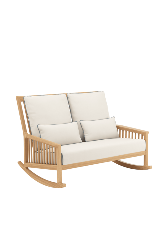 Newhaven Schaukelbank inkl. Auflagen Linum/Keder Indigo