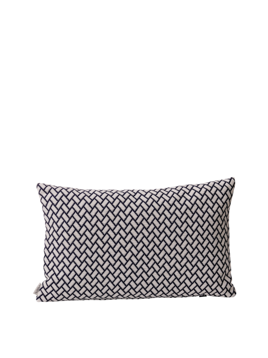 Federkissen 45 x 30 Rombo Weiß/Marine
