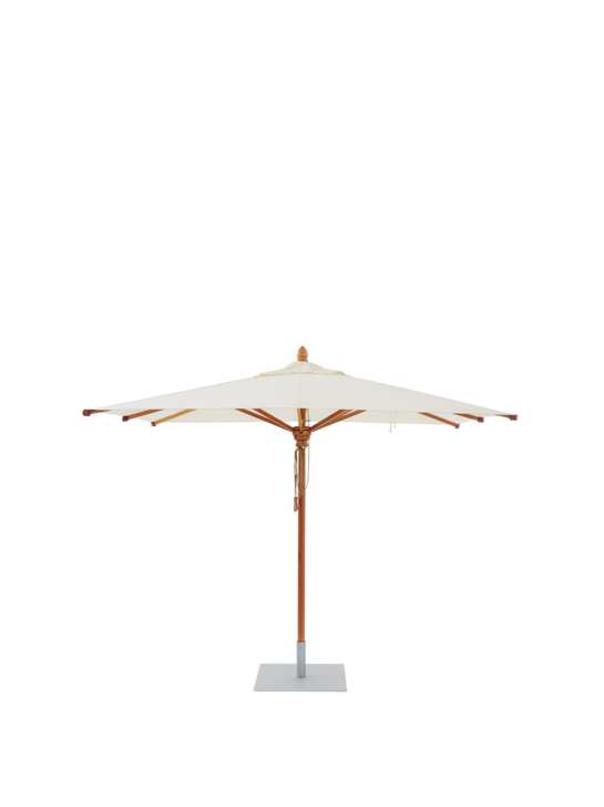 Umbria Sonnenschirm Set 285 x 285 cm quadratisch, inkl. Schirmständer