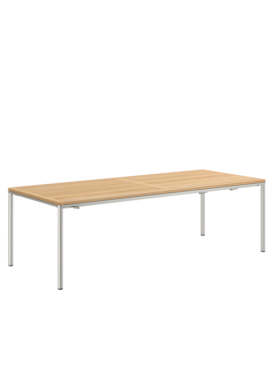 Portland Ausziehtisch Edelstahl/Teak